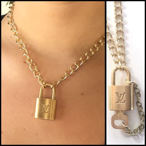 louis vuitton lockit necklace replica|louis vuitton lock necklace price.